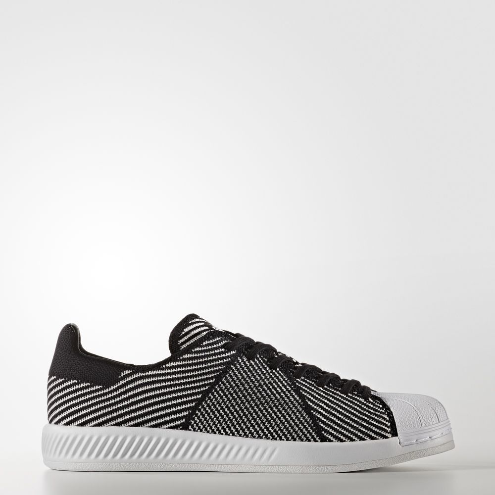 Adidas Superstar Bounce Primeknit - Originals ανδρικα - Μαυρα/Ασπρα,Μέγεθος: EU 36 – 54 2/3 (918DSPY